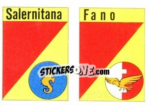 Sticker Scudetto Fano - Calcio Flash 1984 n. SC44 - Edizioni Flash
