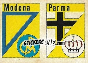 Sticker Scudetto Modena - Calcio Flash 1984 n. SC47 - Edizioni Flash
