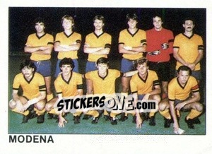 Figurina Squadra Modena - Calcio Flash 1984 - Edizioni Flash