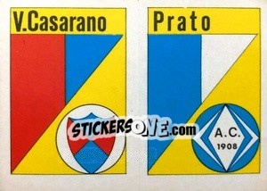 Cromo Scudetto Prato - Calcio Flash 1984 - Edizioni Flash
