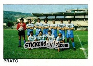 Figurina Squadra Prato - Calcio Flash 1984 - Edizioni Flash