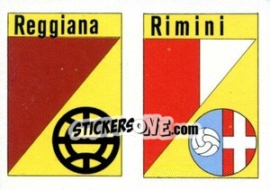 Cromo Scudetto Reggiana - Calcio Flash 1984 - Edizioni Flash