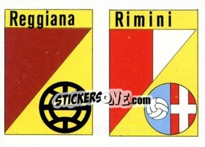 Sticker Scudetto Rimini - Calcio Flash 1984 - Edizioni Flash