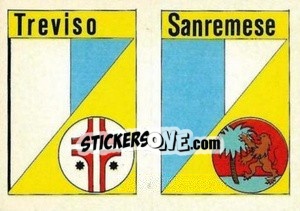 Sticker Scudetto Sanremese - Calcio Flash 1984 - Edizioni Flash