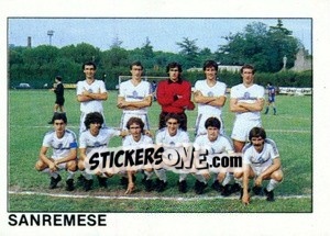 Cromo Squadra Sanremese - Calcio Flash 1984 - Edizioni Flash