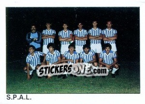 Sticker Squadra SPAL - Calcio Flash 1984 n. 460 - Edizioni Flash