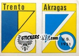 Sticker Scudetto Trento - Calcio Flash 1984 - Edizioni Flash