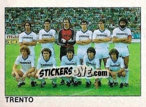 Sticker Squadra Trento - Calcio Flash 1984 - Edizioni Flash