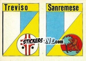 Sticker Scudetto Treviso - Calcio Flash 1984 - Edizioni Flash
