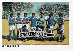 Figurina Squadra Akragas - Calcio Flash 1984 - Edizioni Flash