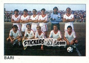 Cromo Squadra Bari - Calcio Flash 1984 - Edizioni Flash