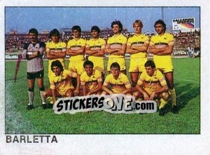 Figurina Squadra Barletta - Calcio Flash 1984 - Edizioni Flash