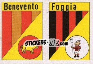 Sticker Scudetto Benevento - Calcio Flash 1984 - Edizioni Flash