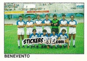 Figurina Squadra Benevento - Calcio Flash 1984 - Edizioni Flash