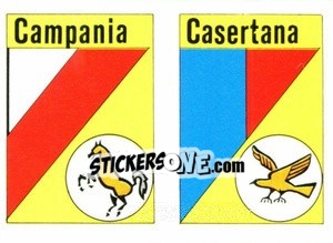 Sticker Scudetto Campania - Calcio Flash 1984 - Edizioni Flash