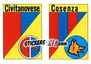 Cromo Scudetto Civitanovese - Calcio Flash 1984 - Edizioni Flash