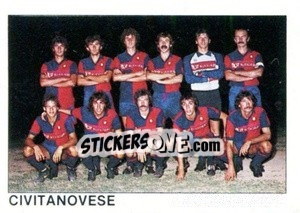 Figurina Squadra Civitanovese - Calcio Flash 1984 - Edizioni Flash