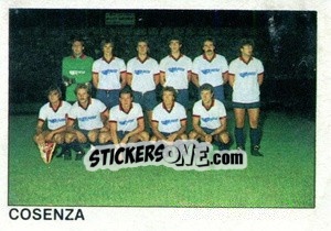 Sticker Squadra Cosenza - Calcio Flash 1984 - Edizioni Flash