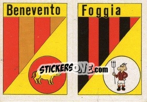 Sticker Scudetto Foggia - Calcio Flash 1984 n. SC65 - Edizioni Flash