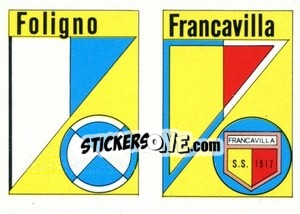 Sticker Scudetto Francavilla - Calcio Flash 1984 n. SC67 - Edizioni Flash