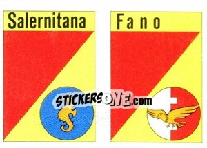 Sticker Scudetto Salernitana - Calcio Flash 1984 - Edizioni Flash