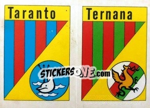Cromo Scudetto Taranto - Calcio Flash 1984 - Edizioni Flash