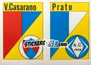 Sticker Scudetto V. Casarano - Calcio Flash 1984 n. SC74 - Edizioni Flash