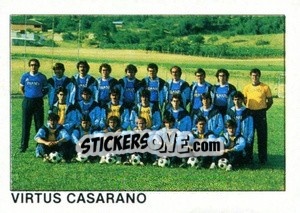 Figurina Squadra Virtus Casarano - Calcio Flash 1984 - Edizioni Flash