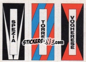 Sticker Scudetto (Spezia / Torres / Vogherese) - Calcio Flash 1984 n. SC80 - Edizioni Flash