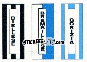 Sticker Scudetto (Biellese / Brembillese / Gorizia) - Calcio Flash 1984 n. SC81 - Edizioni Flash