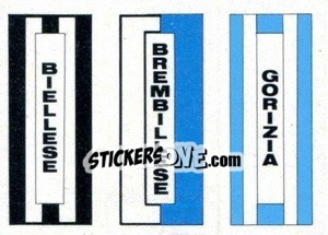 Sticker Scudetto (Biellese / Brembillese / Gorizia) - Calcio Flash 1984 - Edizioni Flash