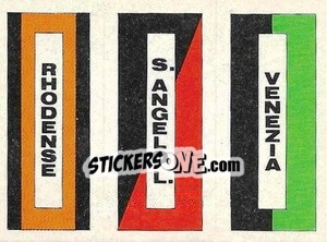 Sticker Scudetto (Rhodense / S. Angelo L. / Venezia) - Calcio Flash 1984 - Edizioni Flash