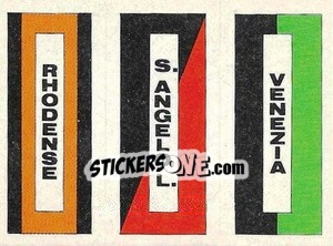 Sticker Scudetto (Rhodense / S. Angelo L. / Venezia) - Calcio Flash 1984 n. SC86 - Edizioni Flash