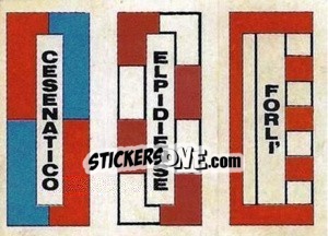 Sticker Scudetto (Cesenatico / Elpidiense / Forli') - Calcio Flash 1984 n. SC88 - Edizioni Flash