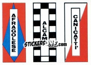 Sticker Scudetto (Afragolese / Alcamo / Canicatti') - Calcio Flash 1984 - Edizioni Flash