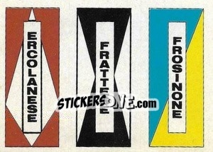 Sticker Scudetto (Ercolanese / Frattese / Frosinone) - Calcio Flash 1984 n. SC94 - Edizioni Flash