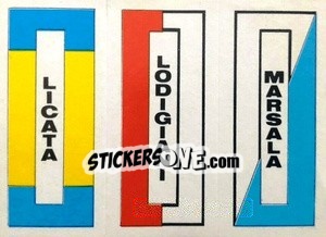 Sticker Scudetto (Licata / Lodigiani / Marsala) - Calcio Flash 1984 - Edizioni Flash