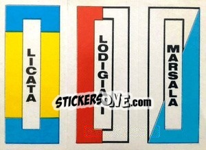 Sticker Scudetto (Licata / Lodigiani / Marsala) - Calcio Flash 1984 n. SC96 - Edizioni Flash