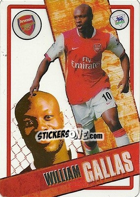Sticker William Gallas - English Premier League 2006-2007. i-Cards n. 1 - Topps
