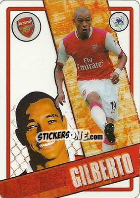 Sticker Gilberto Silva - English Premier League 2006-2007. i-Cards n. 4 - Topps