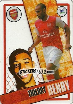 Sticker Thierry Henry - English Premier League 2006-2007. i-Cards n. 5 - Topps