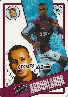 Sticker Gabriel Agbonlahor - English Premier League 2006-2007. i-Cards n. 10 - Topps