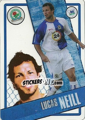 Sticker Lucas Neill - English Premier League 2006-2007. i-Cards n. 11 - Topps