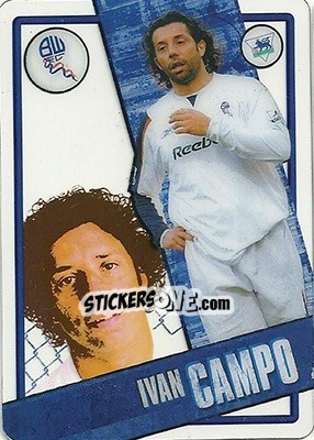 Sticker Ivan Campo - English Premier League 2006-2007. i-Cards n. 17 - Topps