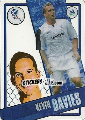 Sticker Kevin Davies - English Premier League 2006-2007. i-Cards n. 19 - Topps