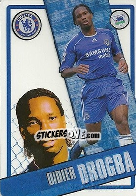 Sticker Didier Drogba - English Premier League 2006-2007. i-Cards n. 30 - Topps