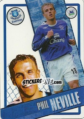 Sticker Phil Neville - English Premier League 2006-2007. i-Cards - Topps
