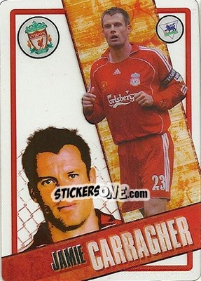 Sticker Jamie Carragher - English Premier League 2006-2007. i-Cards n. 41 - Topps