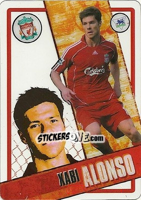 Sticker Xabi Alonso - English Premier League 2006-2007. i-Cards n. 43 - Topps
