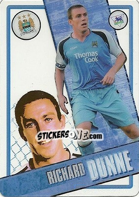 Sticker Richard Dunne - English Premier League 2006-2007. i-Cards - Topps